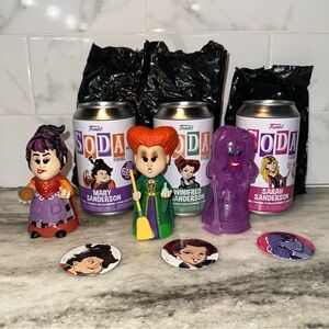 Funko Soda Disney HOCUS POCUS SET WINIFRED & MARY SANDERSON SARAH CHASE Cans NEW